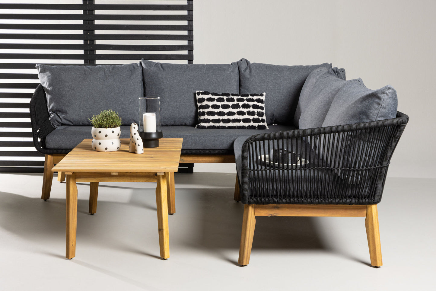 Chania Hjørnesofa – Sort