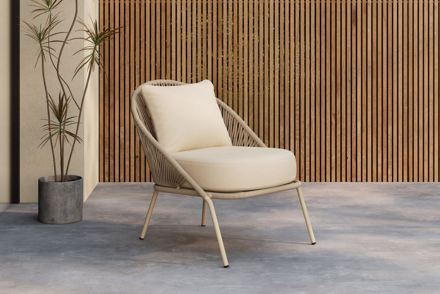 Lindos Loungestol – Beige