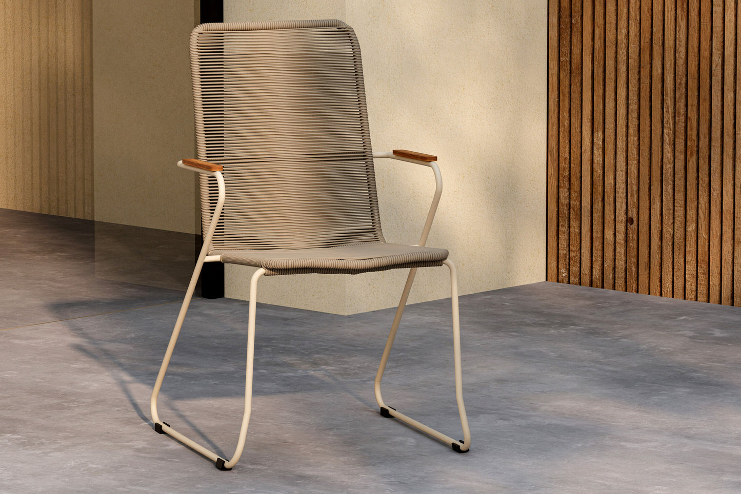 Bois Spisebordsstol Udendørs – Beige