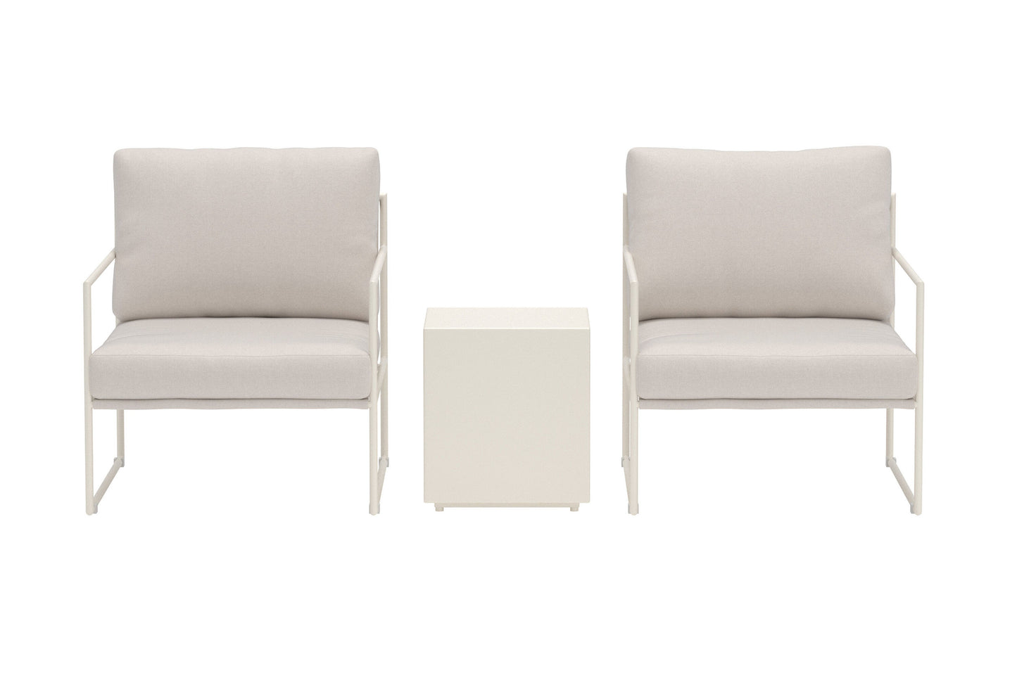 Lissabon Loungesæt 3 dele - Beige / Beige