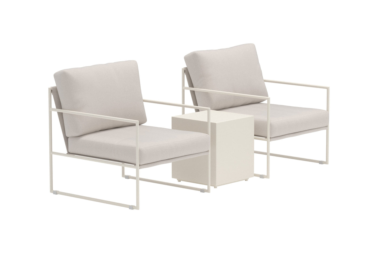 Lissabon Loungesæt 3 dele - Beige / Beige