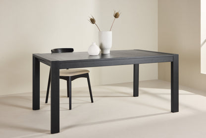 Slider Spisebord 250×95 cm – Sort / Massiv Egfinér