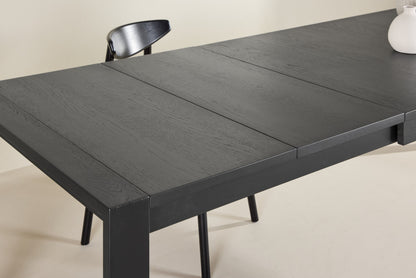Slider Spisebord 250×95 cm – Sort / Massiv Egfinér