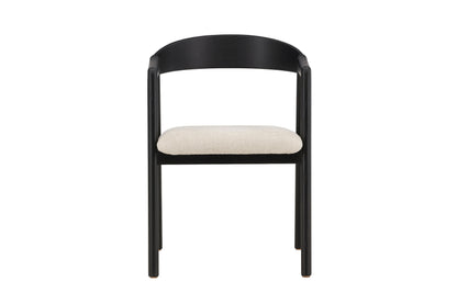 Långön Spisebordsstole (2 stk.) – Sort / Beige