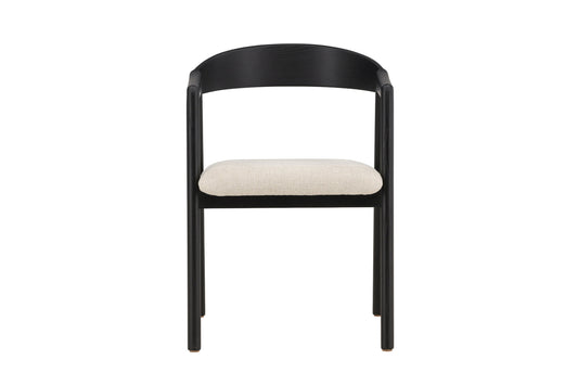 Långön Spisebordsstole (2 stk.) – Sort / Beige
