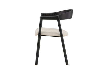 Långön Spisebordsstole (2 stk.) – Sort / Beige