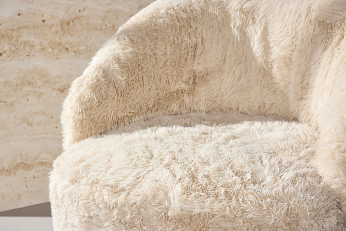 Astru Lænestol – Trælook / Beige Bouclé