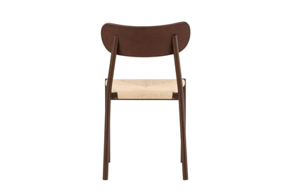 Polly Spisebordsstol – Mokka / Beige Reb