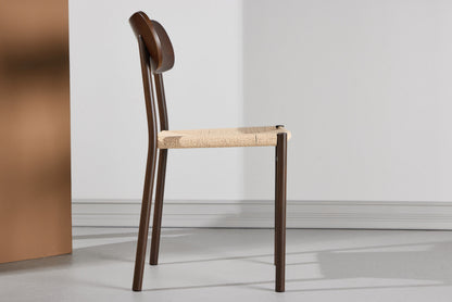 Polly Spisebordsstol – Mokka / Beige Reb