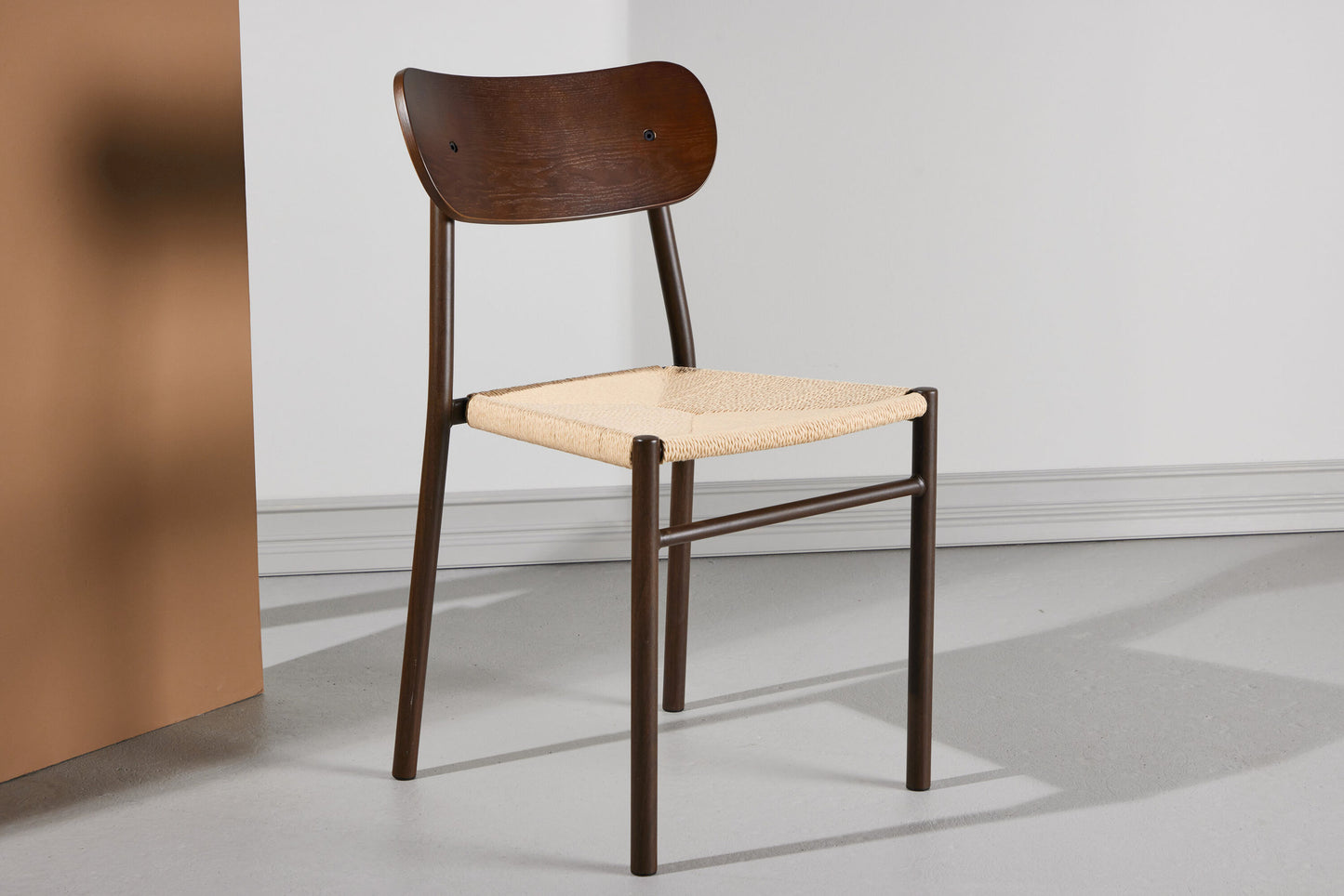 Polly Spisebordsstol – Mokka / Beige Reb