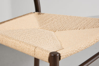 Polly Spisebordsstol – Mokka / Beige Reb
