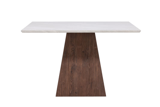 Cael Kvadratisk Spisebord 120×120 cm – Mokka / Stenlook