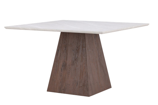 Cael Kvadratisk Spisebord 120×120 cm – Mokka / Stenlook