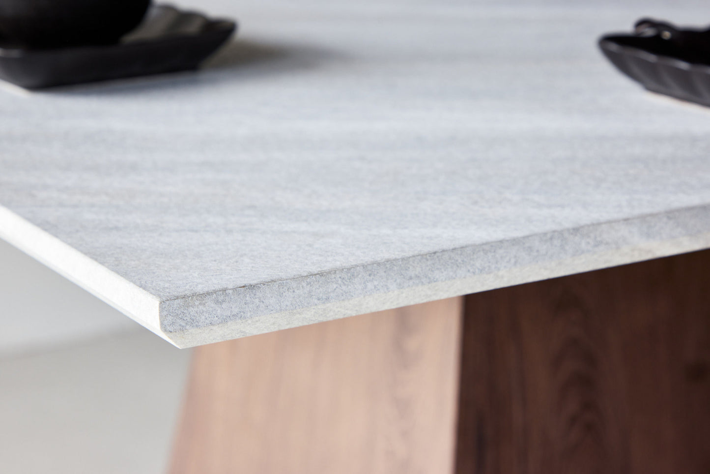 Cael Kvadratisk Spisebord 120×120 cm – Mokka / Stenlook