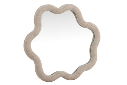 Kungsbacka Spejl 70×70 cm – Beige Bouclé