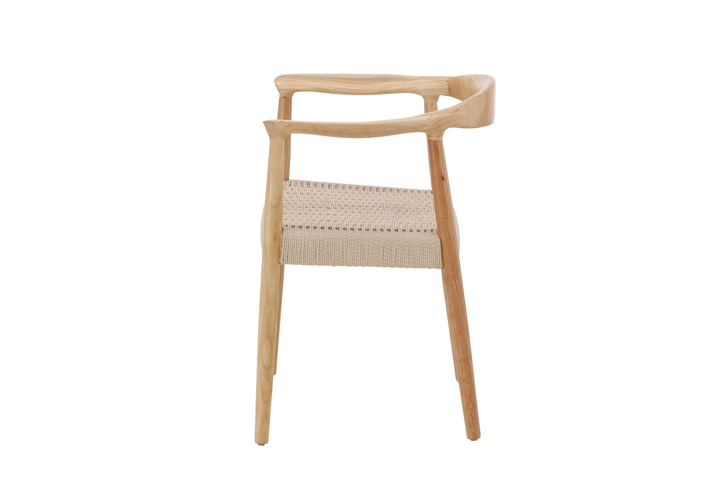 Lovön Spisebordsstole (2 stk.) – Whitewash / Beige Reb