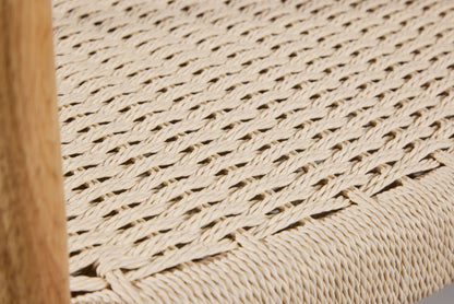 Lovön Spisebordsstole (2 stk.) – Whitewash / Beige Reb