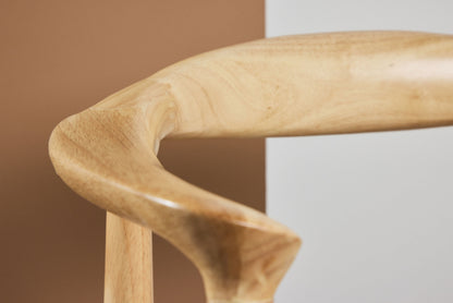 Lovön Spisebordsstole (2 stk.) – Whitewash / Beige Reb