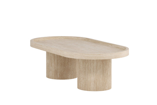 Krille Sofabord 120×60×35 cm – Travertinlook