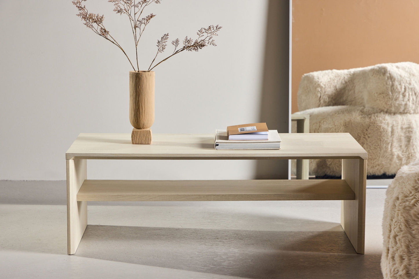Telemarket Sofabord 110×50×38 cm – Whitewash