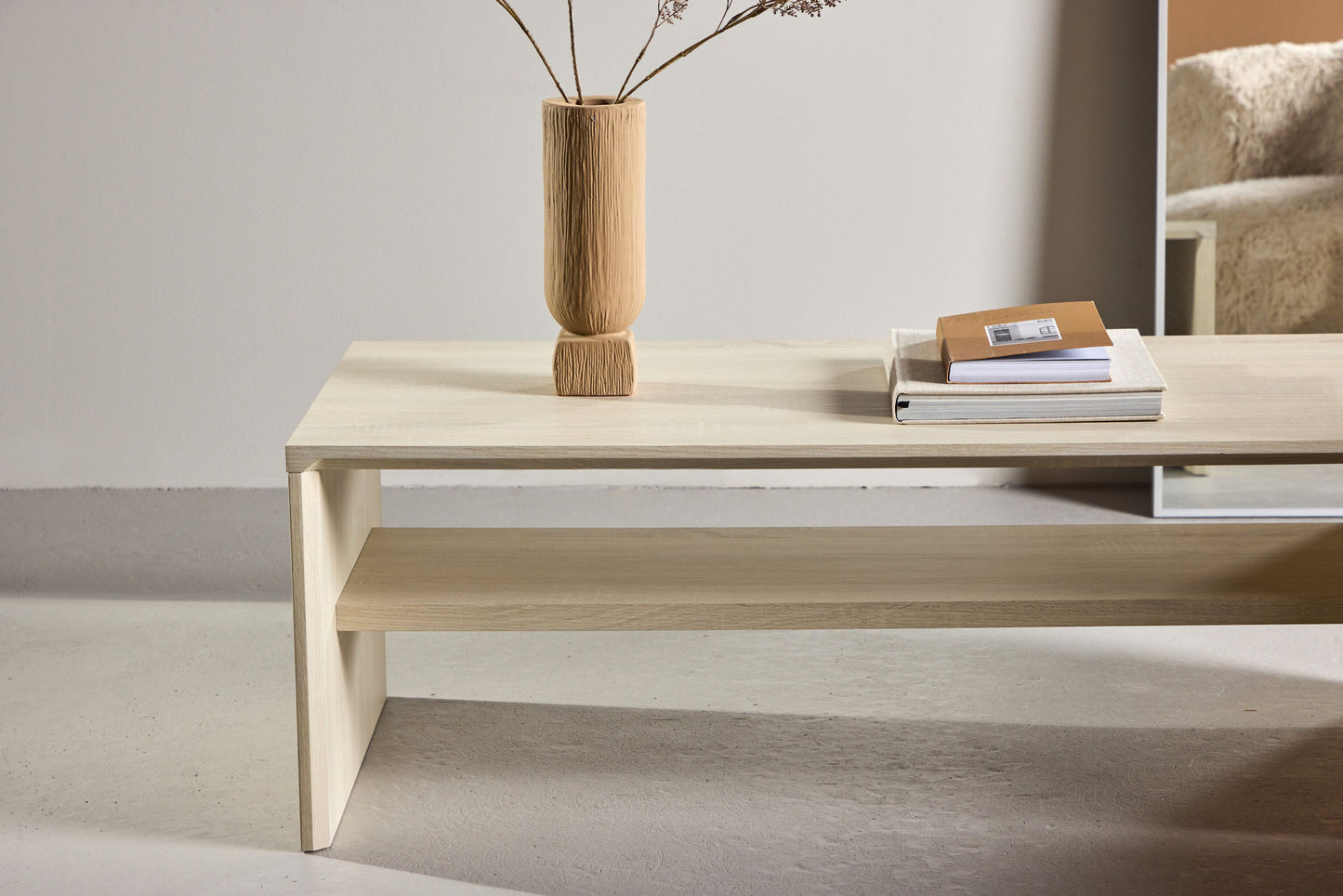 Telemarket Sofabord 110×50×38 cm – Whitewash