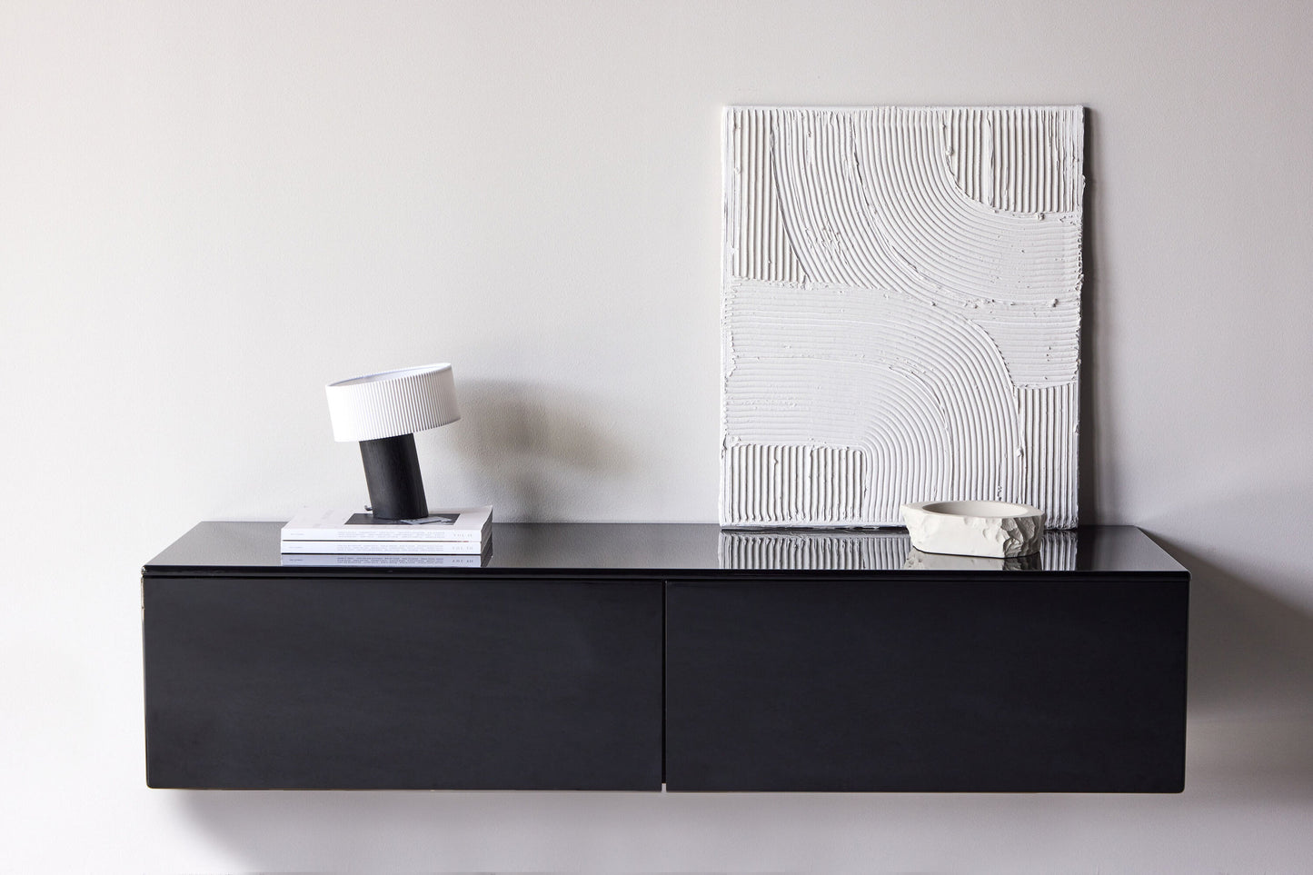 Fristad TV-møbel 160×45×35 cm – Sort Højglans