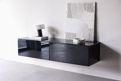 Fristad TV-møbel 160×45×35 cm – Sort Højglans