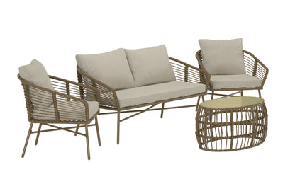 Lipari sofasæt – Brun flet/Beige