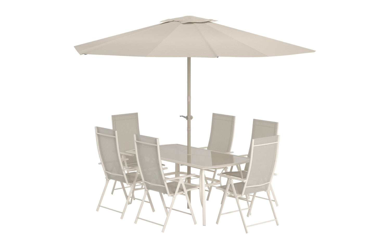 Brekki havesæt inkl. parasol – Beige