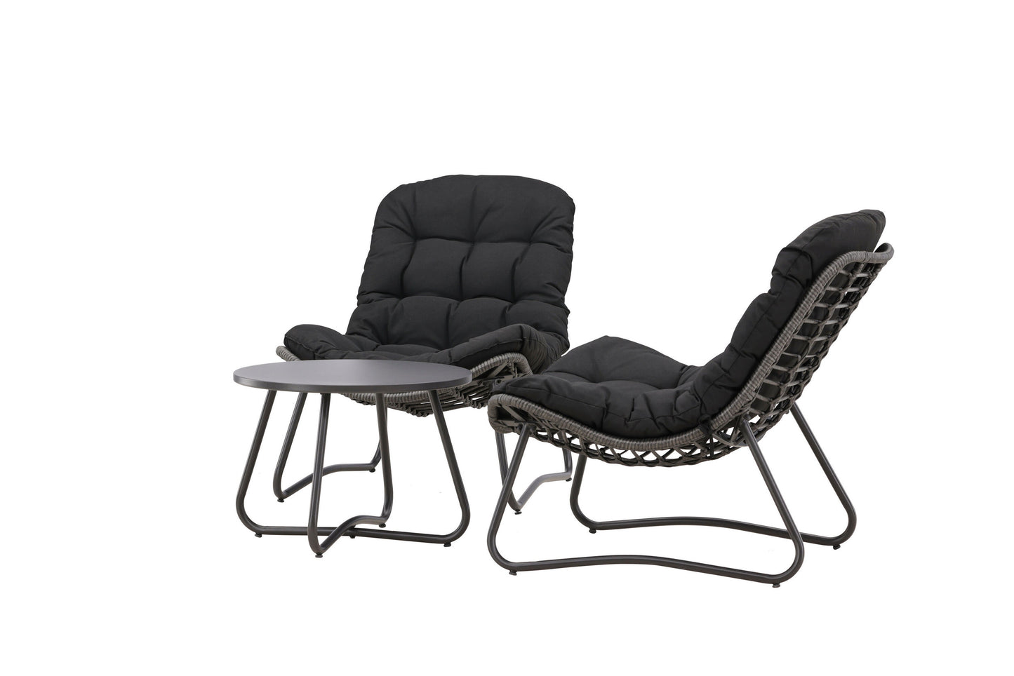 Cala loungesæt – Grå/Sort