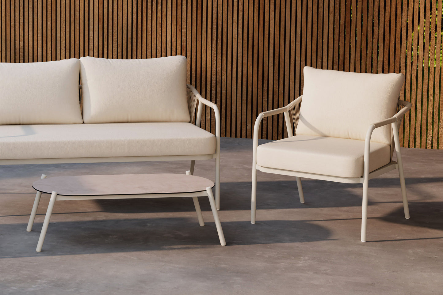 Sicily loungesæt – Beige