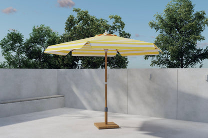 Cerox parasol 270 cm – Gul/Hvid