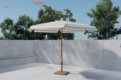 Cerox parasol 270 cm – Beige/Hvid
