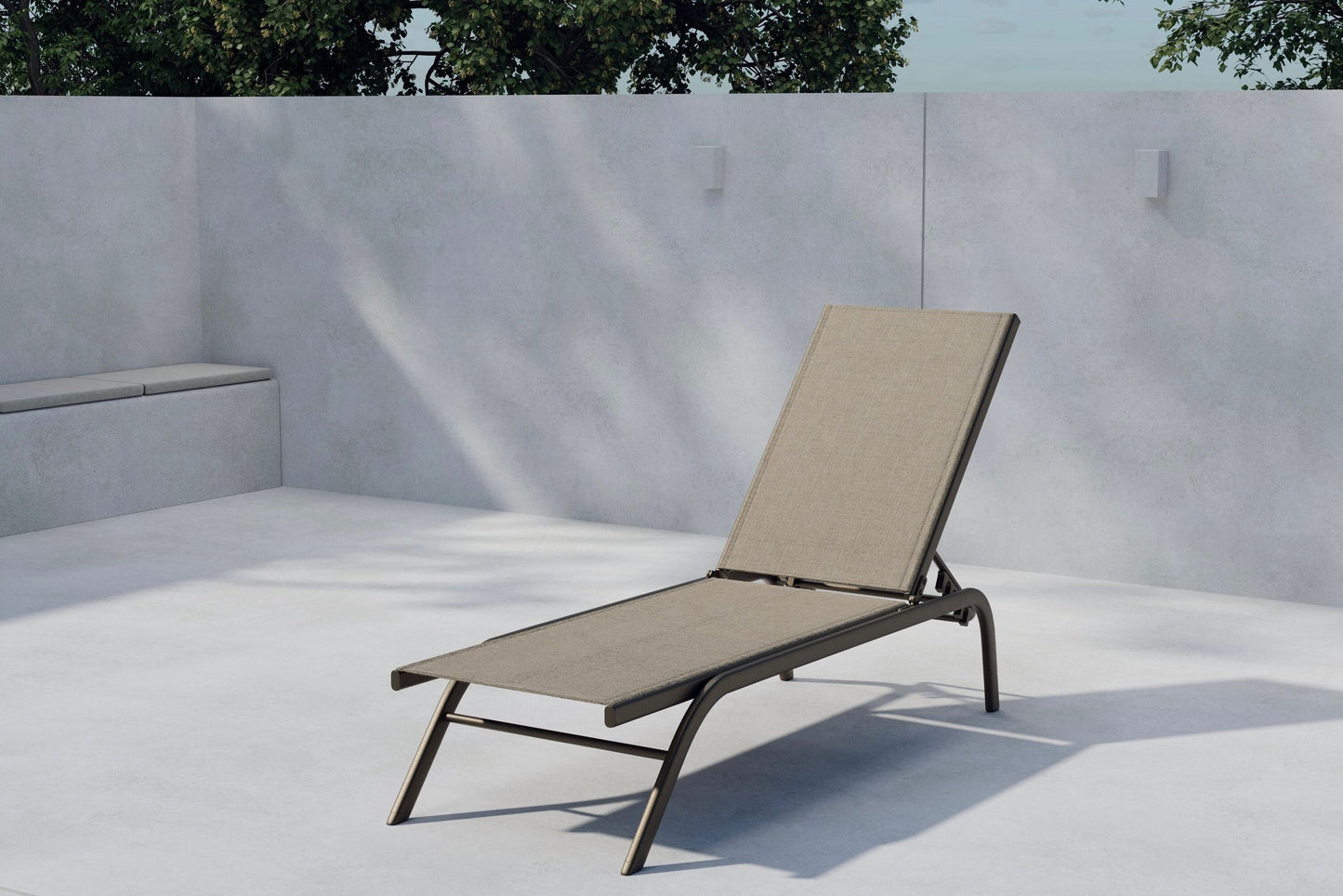 Kastos loungestol – Brun/Beige
