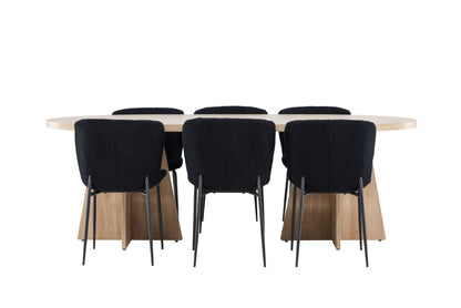 Bootcut Dining Table with Modesto Dining Chair