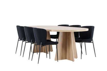 Bootcut Dining Table with Modesto Dining Chair
