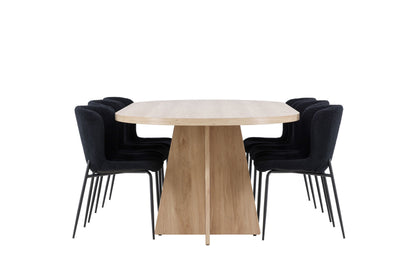 Bootcut Dining Table with Modesto Dining Chair