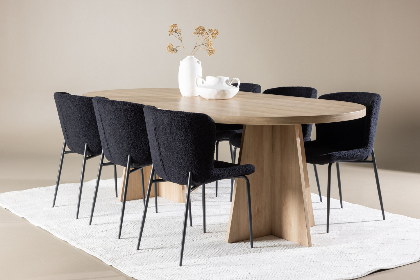 Bootcut Dining Table with Modesto Dining Chair