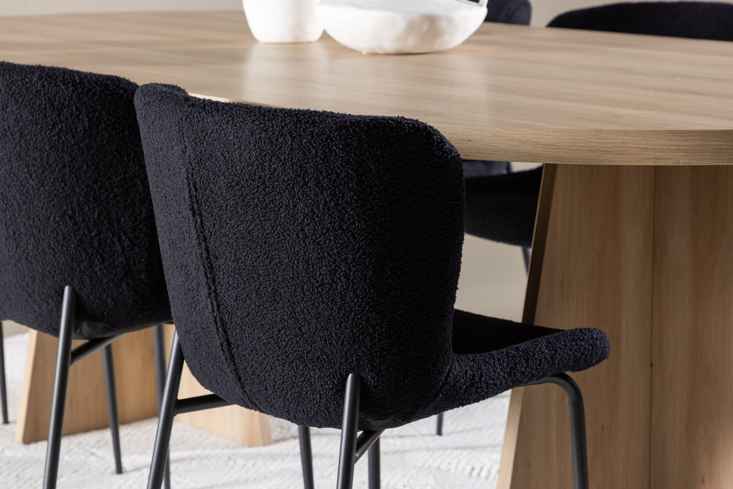Bootcut Dining Table with Modesto Dining Chair
