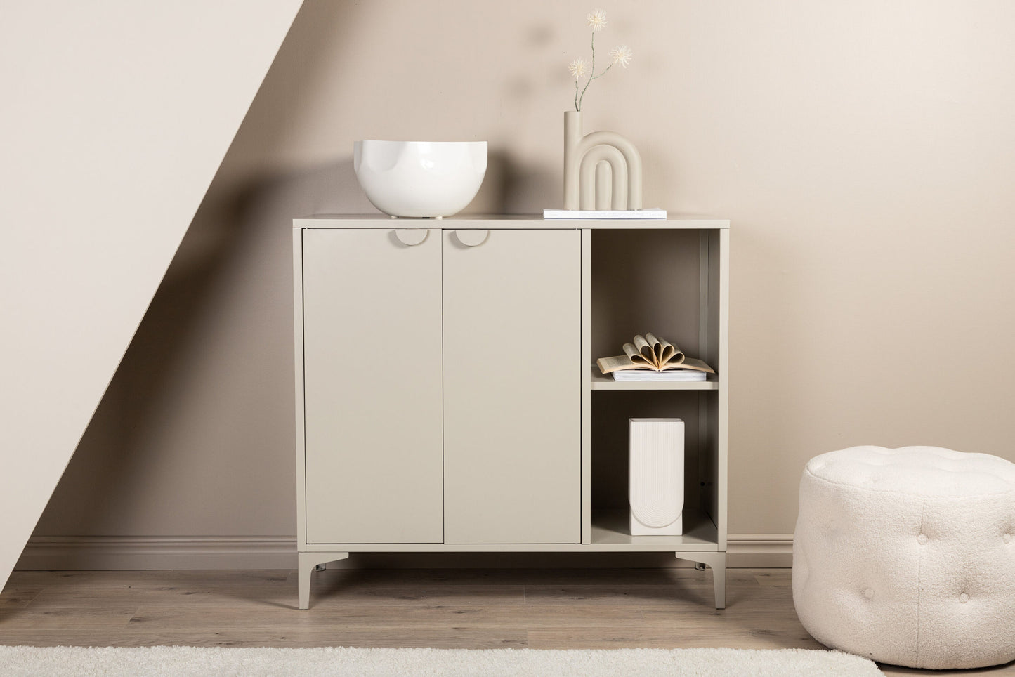 Piring opbevaringsskab – Beige