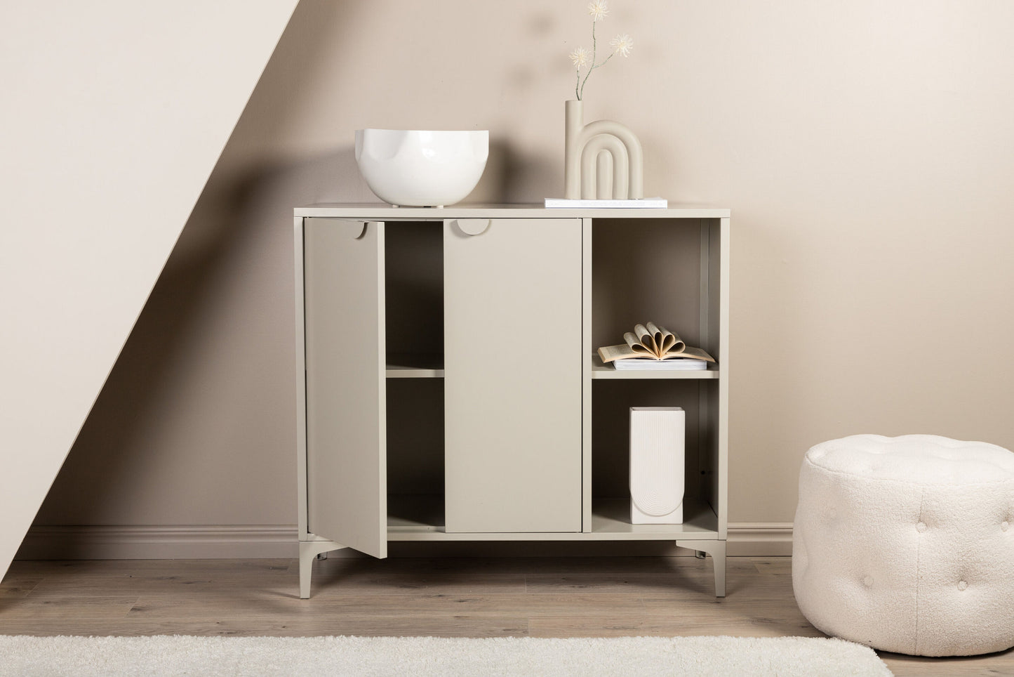 Piring opbevaringsskab – Beige