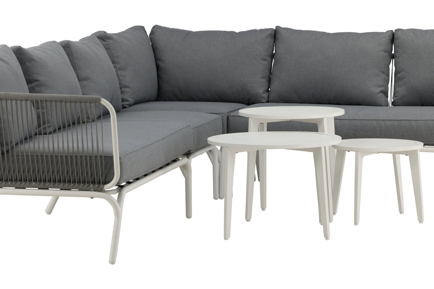 Roxo hjørnesofa – Hvid/Grå
