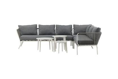 Roxo hjørnesofa – Hvid/Grå