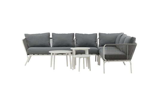 Roxo hjørnesofa – Hvid/Grå