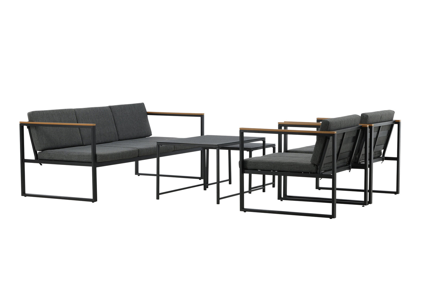 Dakar sofasæt – Sort/Grå