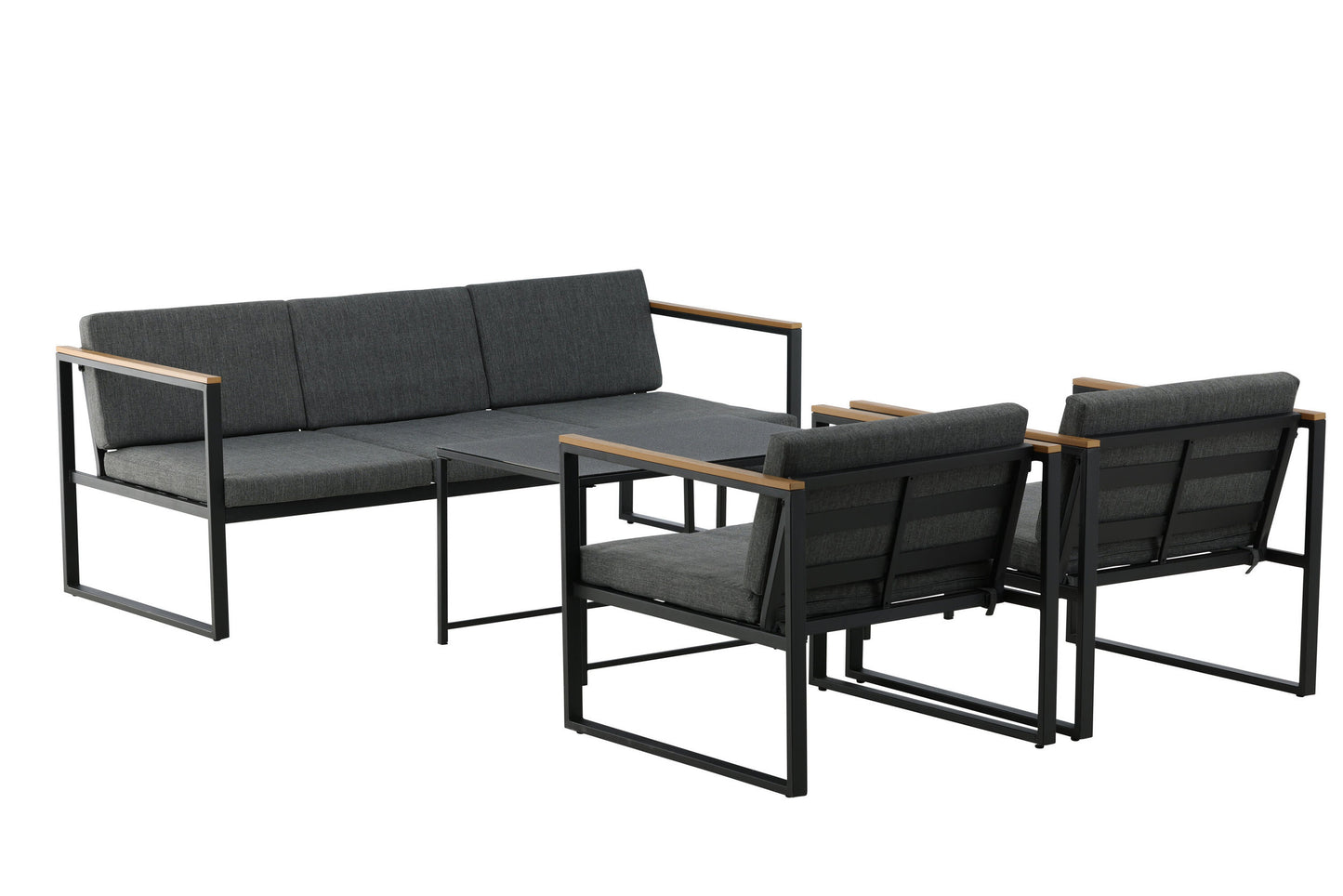 Dakar sofasæt – Sort/Grå