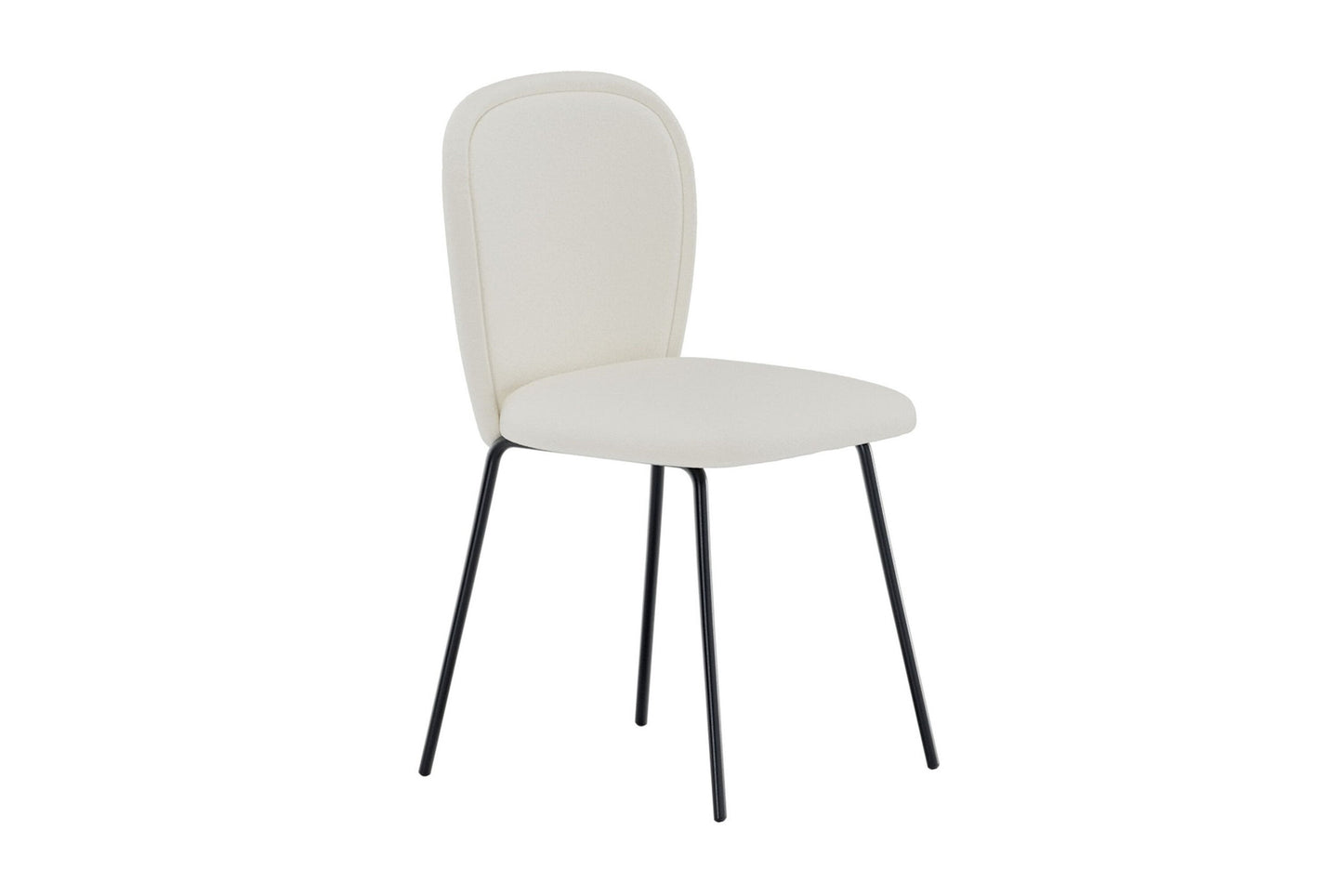 Carl Spisebordsstole (2 stk.) – Sort & Creme Velour