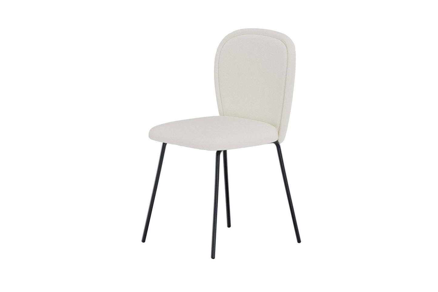 Carl Spisebordsstole (2 stk.) – Sort & Creme Velour