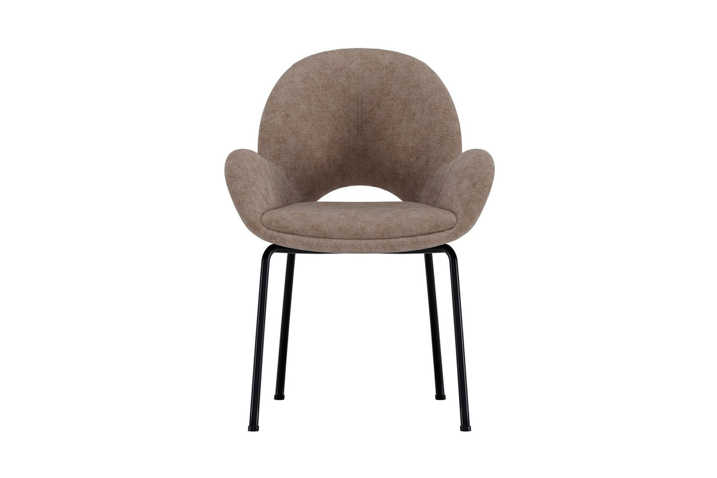 Florensa Spisebordsstole (2 stk.) – Sort & Brun Velour