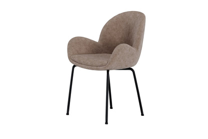 Florensa Spisebordsstole (2 stk.) – Sort & Brun Velour